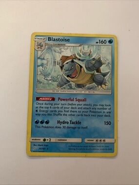Blastoise Card – Blue Pokémon card